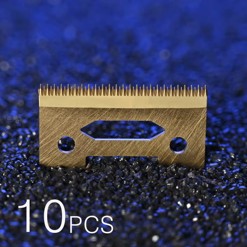 2/10 Stagger-Tooth Ceramic Movable Blade with Box for Cordless Clipper - Replaceable Blade in White, Black, and Gold