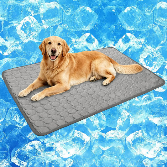 Breathable Dog & Cat Cooling Mat — Washable Non-Slip Pad for Crates, Cars & Outdoor Use