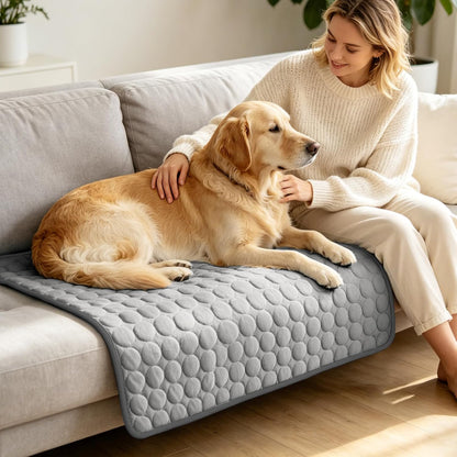 Breathable Dog & Cat Cooling Mat — Washable Non-Slip Pad for Crates, Cars & Outdoor Use